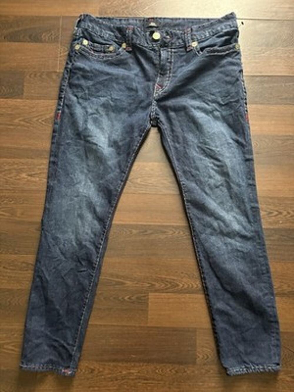 True Religion Rocco Relaxed Skinny Jeans Super T Size 40